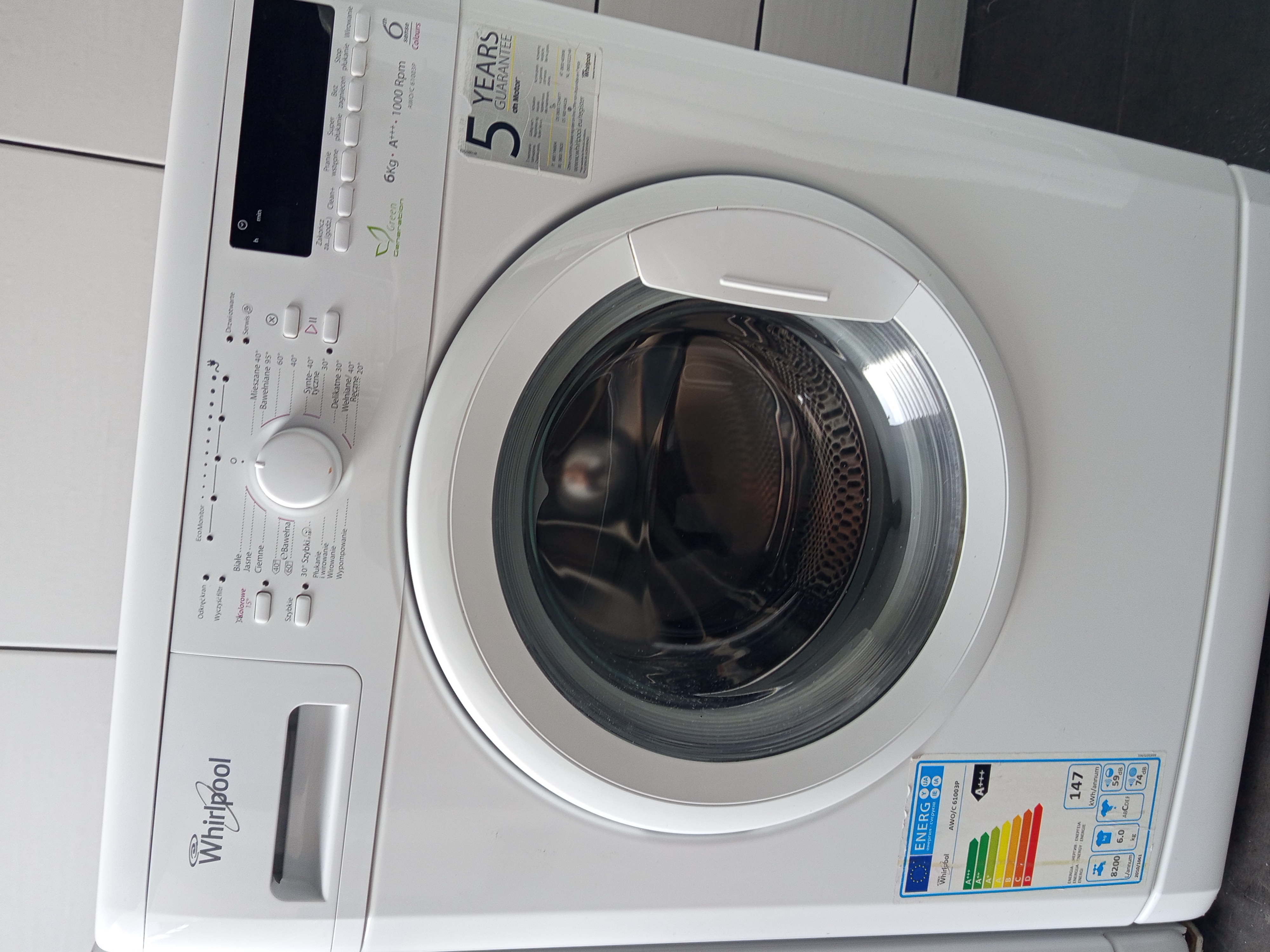 Pralkę marki Whirlpool sprzedam 