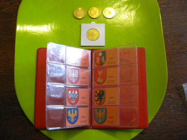 Okazja!!!2zł-4 monety Województw,+album+Foldery