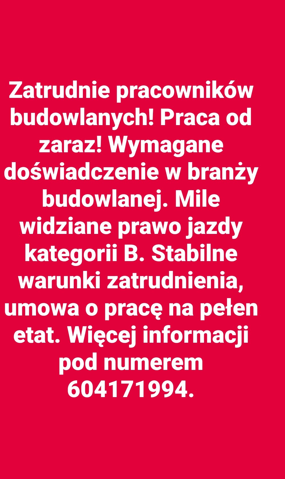 Dam pracę od zaraz (delegacja dolnośląskie)