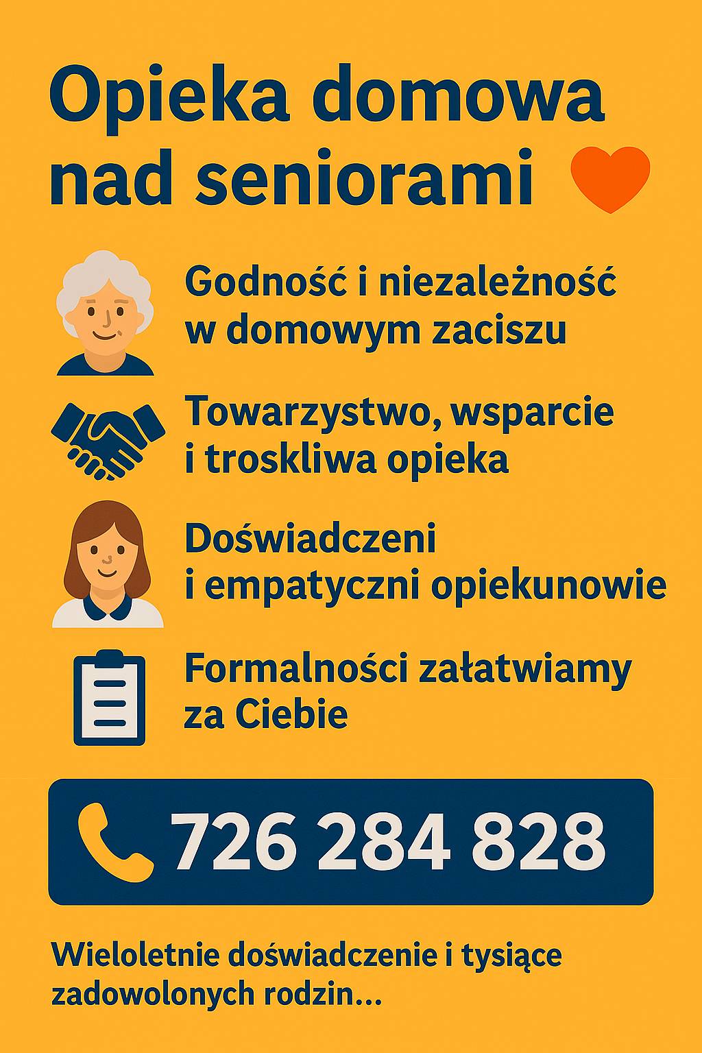 Opieka domowa nad seniorami Włocławek Całodobowo