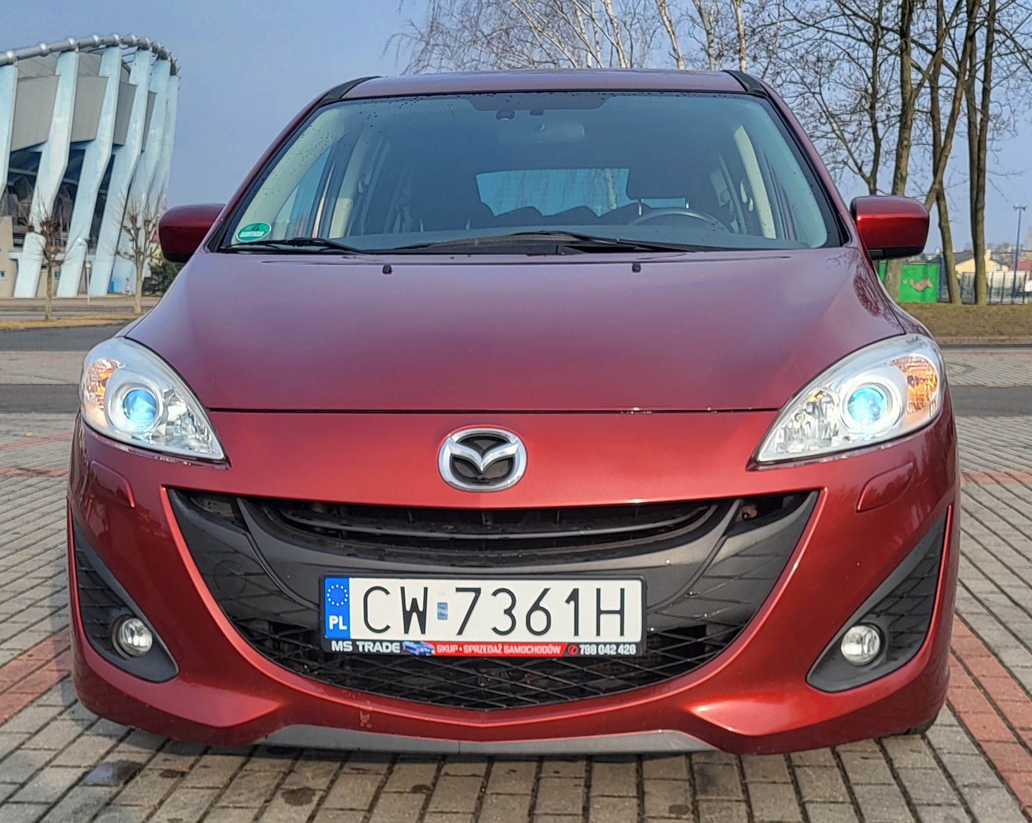 Mazda 5, 2011, 1.8 benzyna, czerwony, serwisowany